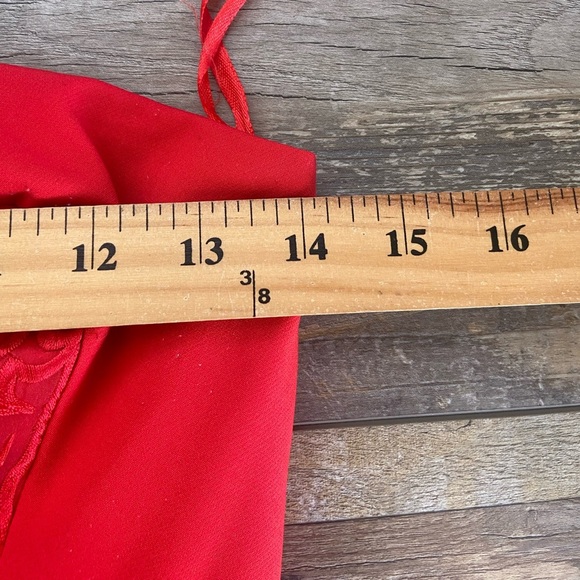 Janique By Kourosh Babaian Strapless Evening Dress Size 0 Red Prom High Low - Picture 4 of 13